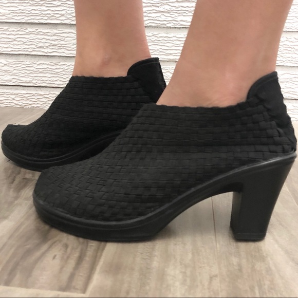 Bernie Mev | Ankle Booties | Stretch Weave | Heel